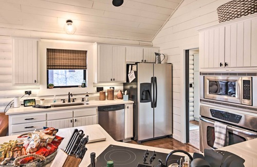 Maysville Cabin | Enchanting Forested Cabin w/Fire Pit & Grill