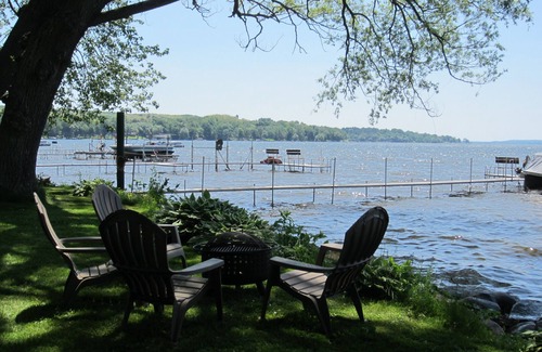 Mayville House | Enjoy a 4-bedroom vacation home with 75 feet of lake frontage on Chautauqua Lake