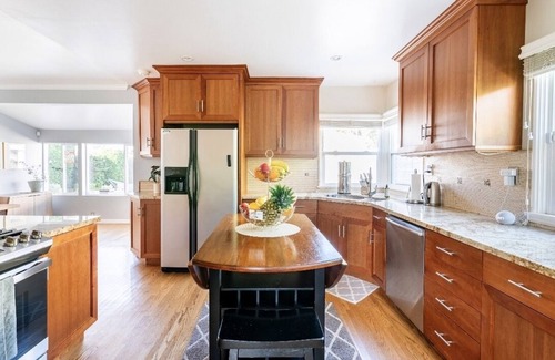 Westchester House | Enjoy a private retreat with this beautiful home featuring a guesthouse + BBQ!