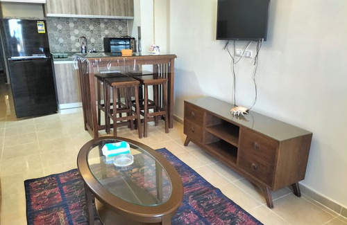 Al Ahyaa Apartment | Enjoy Beachfront apartment at elite resort , pool, Wi-Fi, unique location.