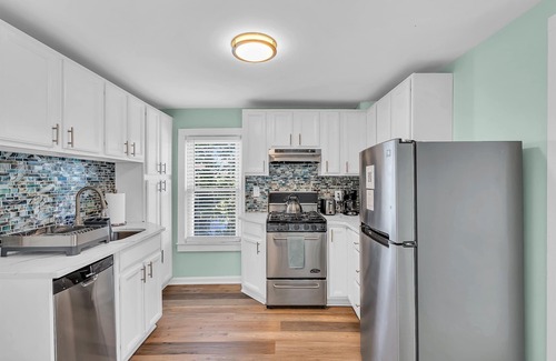 Neptune City Apartment | Enjoy local summer, 5 min to asbury park, firepit, patio, grill, remote work