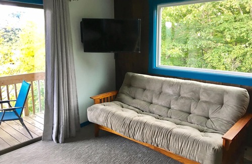Bolton Valley Condo | Enjoy mountains views from every bedroom balcony