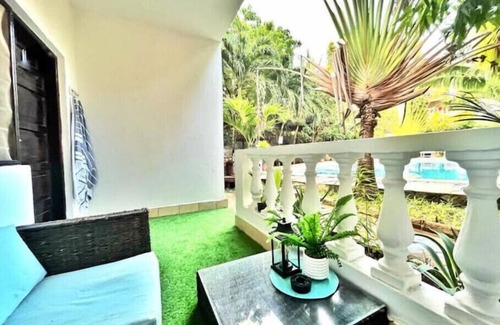 Ukunda Apartment | Enjoy sunsets poolside at a fully equipped studio apartment oasis