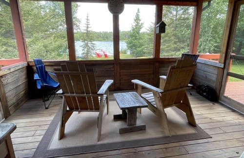 Grand Marais Cabin | Enjoy the beautiful views of Devil Track Lake near Grand Marais, MN n