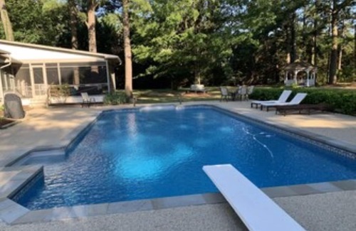Bozman House | Enjoy the beautiful reflections of sunsets and the golden leaves on the water!