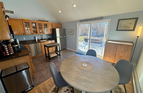 Brewster House | Enjoy the charm of this Cape Cod getaway; coastal elegance meets modern comfort and tranquility.