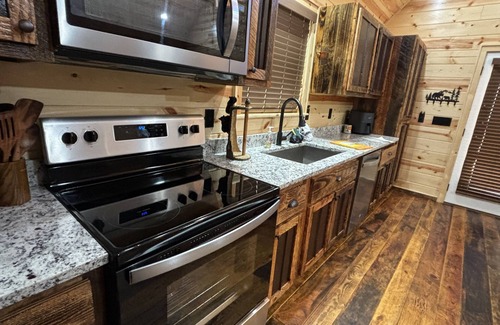 Murphy Cabin | Enjoy the peaceful scenery at this beautiful, wooded cabin!