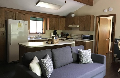 Bryson City House | Enjoy the sound of the Waterfall right off the back deck