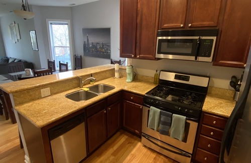 Chicago Condo | Entire 2 bedroom with Office & Deck!