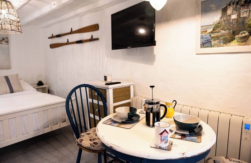 Mevagissey Apartment | Entire Harbourside Lodge and Courtyard, just a few feet from Mevagissey Harbour