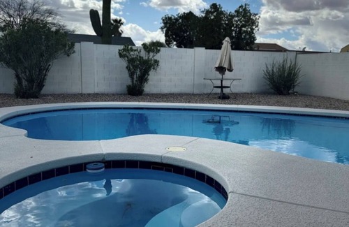 Drexel Heights House | Entire home 3 bedrooms 2baths pool and heated jacuzzi w/pool house/gameroom.