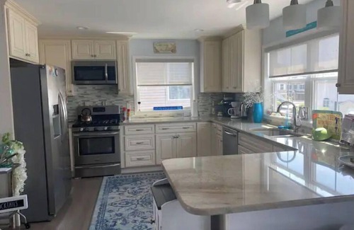 Dover Beaches North House | Entire spacious waterfront home, large bulkhead, walk to the beach!