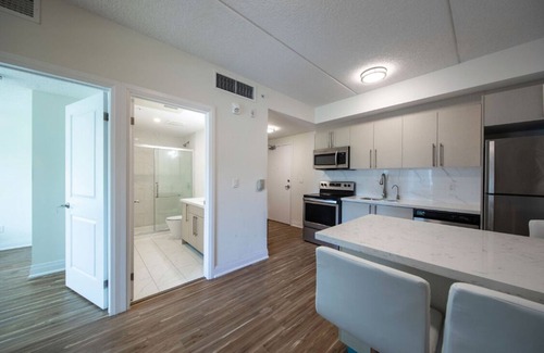 Waterloo Condo | Entire Two Bedroom Apartment With Ensuite Laundry at Center of Waterloo