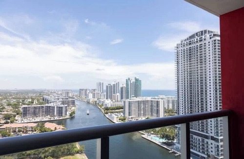 Hallandale Beach Apartment | Epic 29th-Floor Studio at Beachwalk Resort
