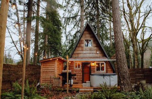 Jordan Road-Canyon Creek House | Epic view A-frame - Hot-tub Firepit & Fireplace