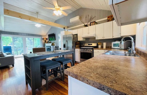 Tunkhannock Cottage | Escape to Belhana, Recreational Riverfront Cottage - SPA and Outdoor Living