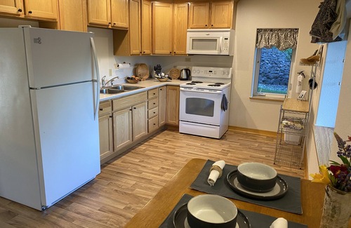 Interior Alaska Apartment | Escape to Birchwood Suite