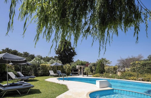 Filaki Villa | Escape to Blooming Gardens & Village Charm!