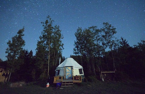 Powassan RV Rental | Escape to Nature: Cozy Yurt on a Heritage Farm with Trails, Pond, & Sauna