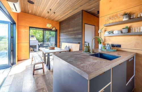 Onetangi RV Rental | Escape to Obsidian Yurts, situated between Obsidian and Casita Miro vineyards.