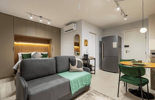 Vila Mariana Apartment | Essence Studio Vila Mariana | Air Conditioning, Wi-Fi & Vila Mariana Metro