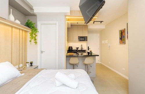 Matriz Apartment | Estúdio Moderno e Completo no Coração de Curitiba