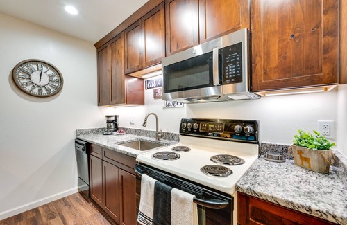 Estes Park Condo | Estes Park Condo Rental: Balcony w/River Views!