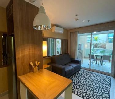 Brasilia Apartment | Estiloso Flat Brisas do Lago com terraço