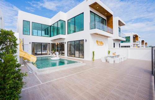 Bang Sare Villa | Eva PoolVilla Pattaya Bang Saray Beach 1 km