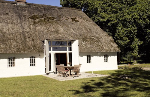 Stadum House | Ex Rio Reiser house, fireplace, terrace, thatched roof house, pets, lots of space