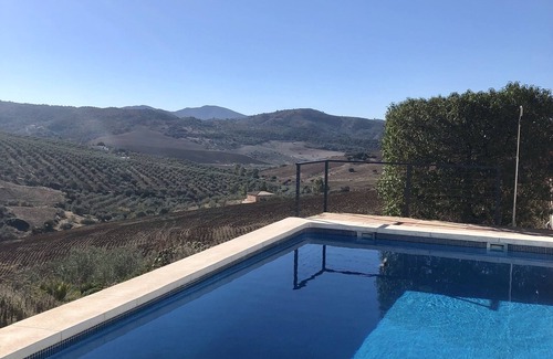 Antequera House | Exceptional Setting, sensational views, Private Pool terraces & WIFI throughout.