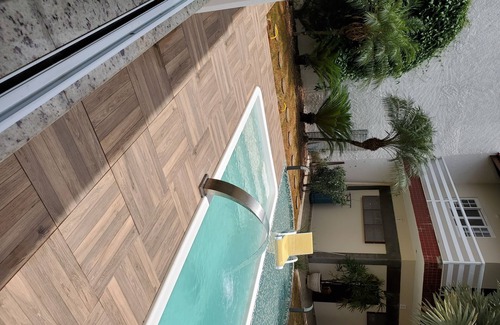 Balneario Florida House | Excellent house facing the sea with pool and barbecue