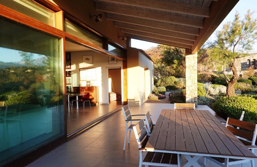 Marine de Davia Villa | Exceptional double sea view, 100m from a sandy beach, in 3000m2 garden