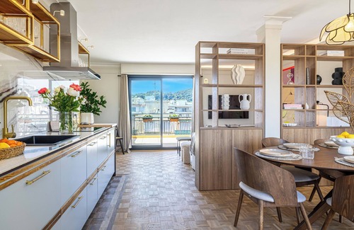 Thiers Apartment | Exceptional Penthouse, 2 BDR Suites, 3 spacious terraces, Sea view, Elevator, AC