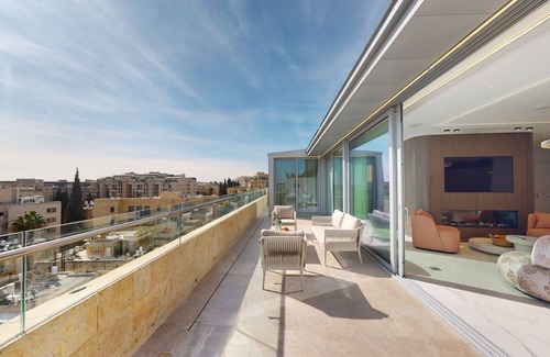 Jerusalem City Centre Apartment | Exclusive King David Penthouse-4BR &breathtaking views!