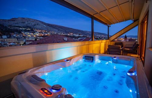 Mostar Old Town Apartment | Exclusive Penthouse Old town with sauna and jacuzzi