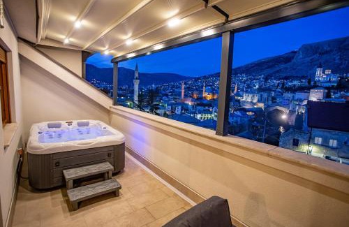 Mostar Old Town Apartment | Exclusive Penthouse Old town with sauna and jacuzzi