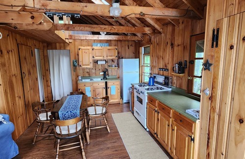 South Casco Cabin | Exclusive private island cabin sleeps 6
