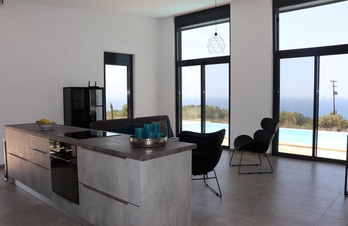 Evgiros House | Exclusive villa with pool, built in 2021, stunning sea view, Ionian island of Le