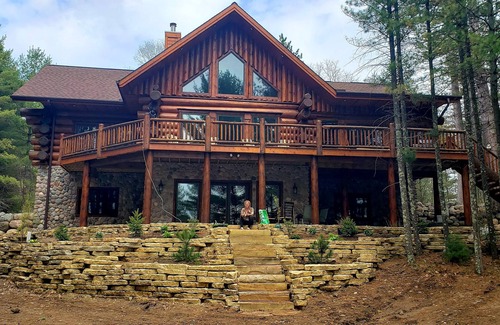 Elcho House | Executive Log Home on Beautiful Lower Post Lake All Seasons