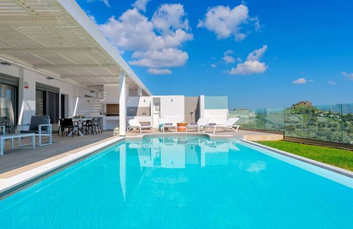 Vlicha Villa | Executive Rhodes Villa | Villa Gaia | Stunning Sea Views | 3 Bedrooms | Lindos