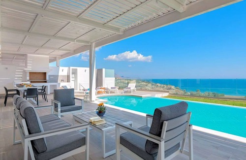 Vlicha Villa | Executive Rhodes Villa | Villa Gaia | Stunning Sea Views | 3 Bedrooms | Lindos