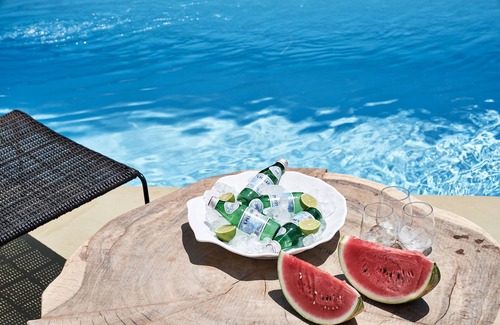 Agios Prokopios Villa | Executive Villa 2 Bedroom Sea View Private Pool & Outdoor Jacuzzi