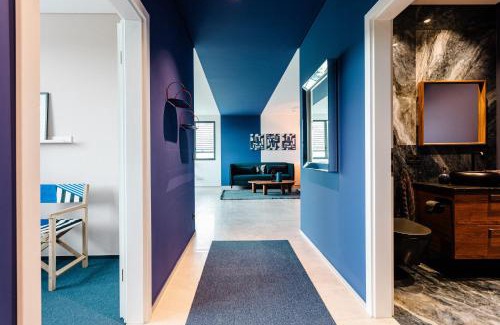 Eschollbrucken Apartment | Exklusive Design Appartement Deep Blue Neubau