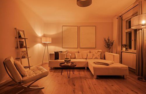 Cottbus Apartment | Exklusives HILVIT Health Apartment an der Universitätsklinik - Perfekt für Business und Kultur! 2 Schlafzimmer - Smoothie Mixer - Fitness Wall Gym - Smart TV