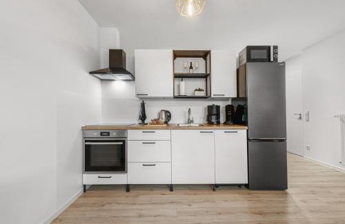 Recklinghausen Apartment | Exklusives Studio - Zentral Innenstadtlage - Kostenloser Parkplatz - Aufzug - Modern für bis zu 4 Personen - Smart Home
