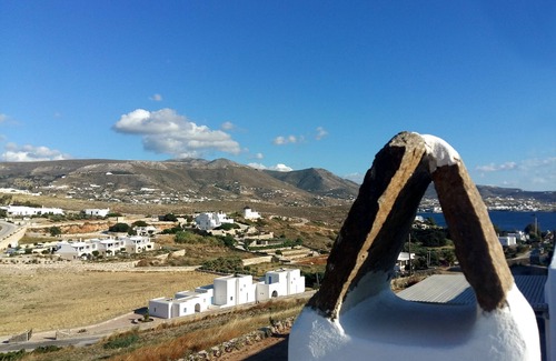 Krotiri House | Exochi 2 - Traditional house with sea view roof veranda (up to 4 persons).