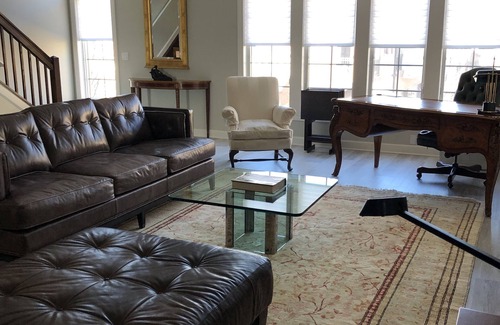 Birmingham Condo | Expansive, Bright Condo with Volume Ceilings. Extra office, conference room.
