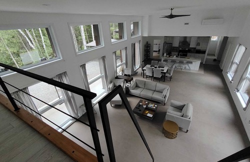 Nominingue House | Expansive Lakefront modern retreat nestled by nature, huge windows ,4 bedroom