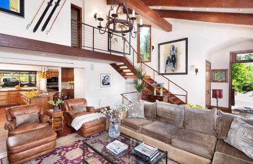Snowmass Village House | Expansive Snowmass Mountain Views! Multi-Level Home w/Wood FP, Private Hot Tub & Garage Parking